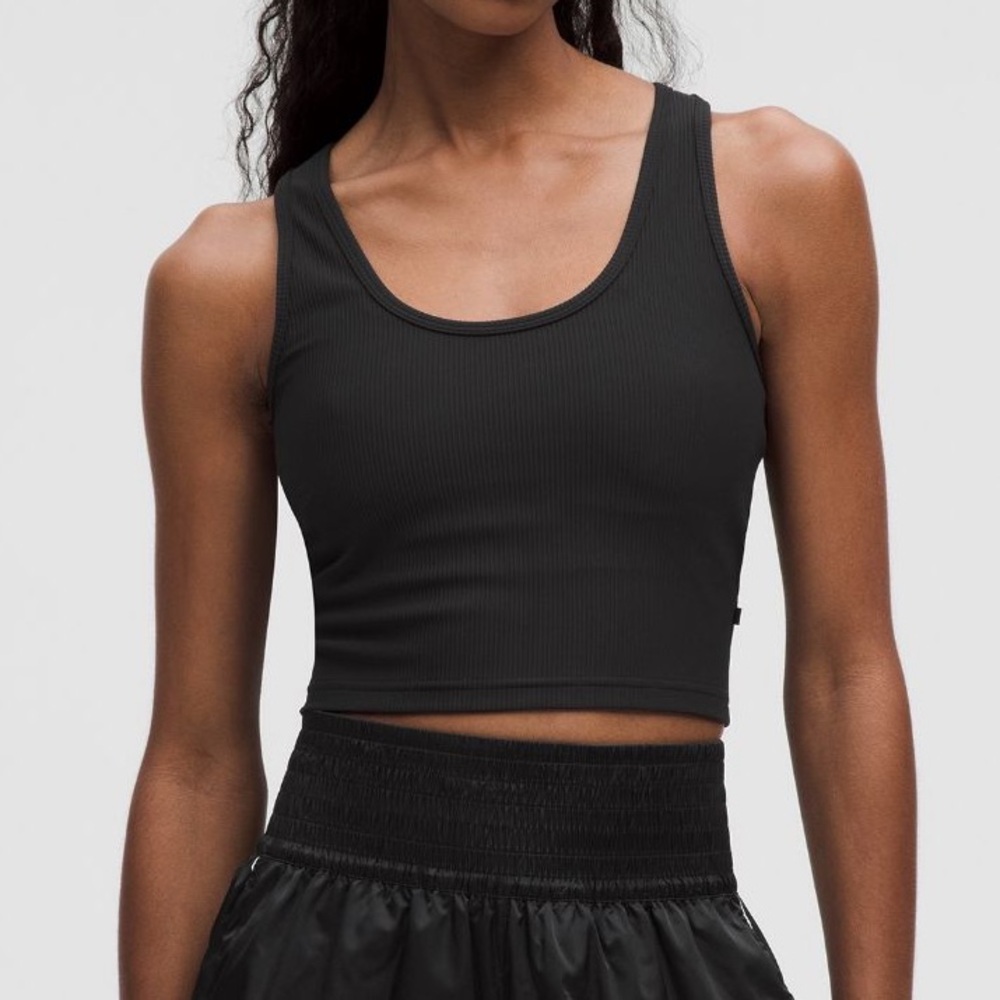 Lululemon Power Pivot Training Tank Black S Ribbed Racerback Luxtreme